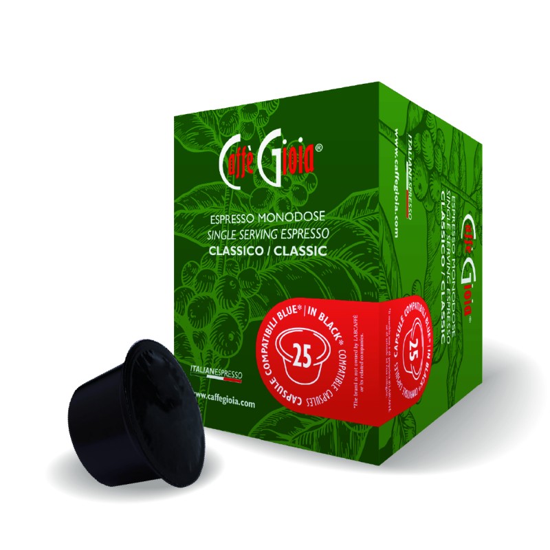 25 CAPSULE COMPATIBILI BLUE E INBLACK LAVAZZA* MISCELA CLASSICA 25 CAPSULE COMPATIBILI BLUE E INBLACK LAVAZZA* MISCELA CLASSICA