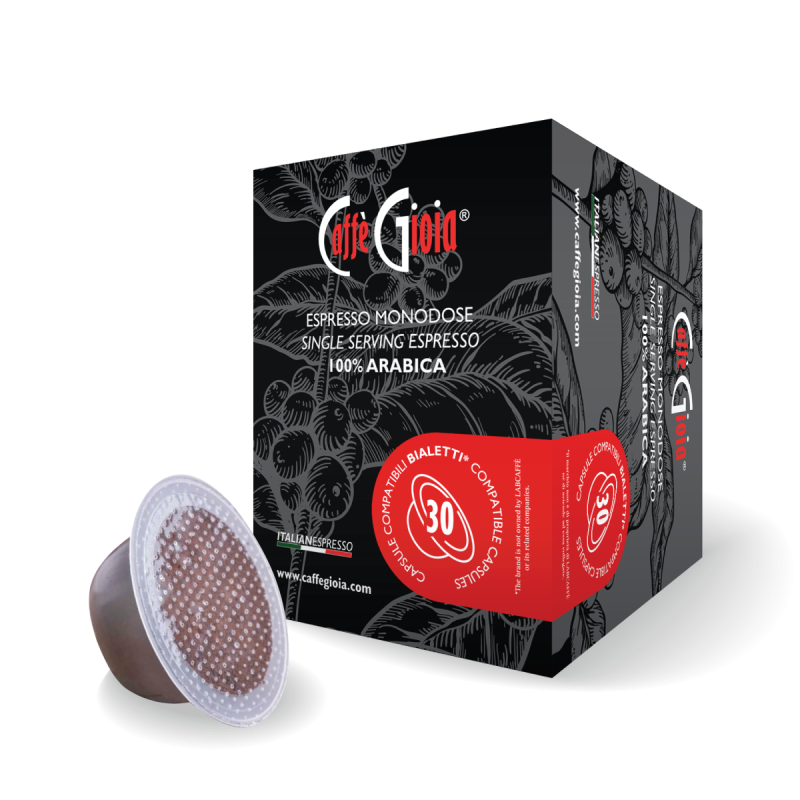 30 CAPSULE COMPATIBILI BIALETTI* MISCELA 100% ARABICA