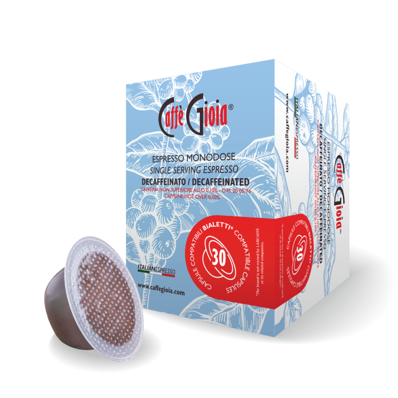 30 CAPSULE COMPATIBILI BIALETTI* MISCELA DECAFFEINATA 30 CAPSULE COMPATIBILI BIALETTI* MISCELA DECAFFEINATA