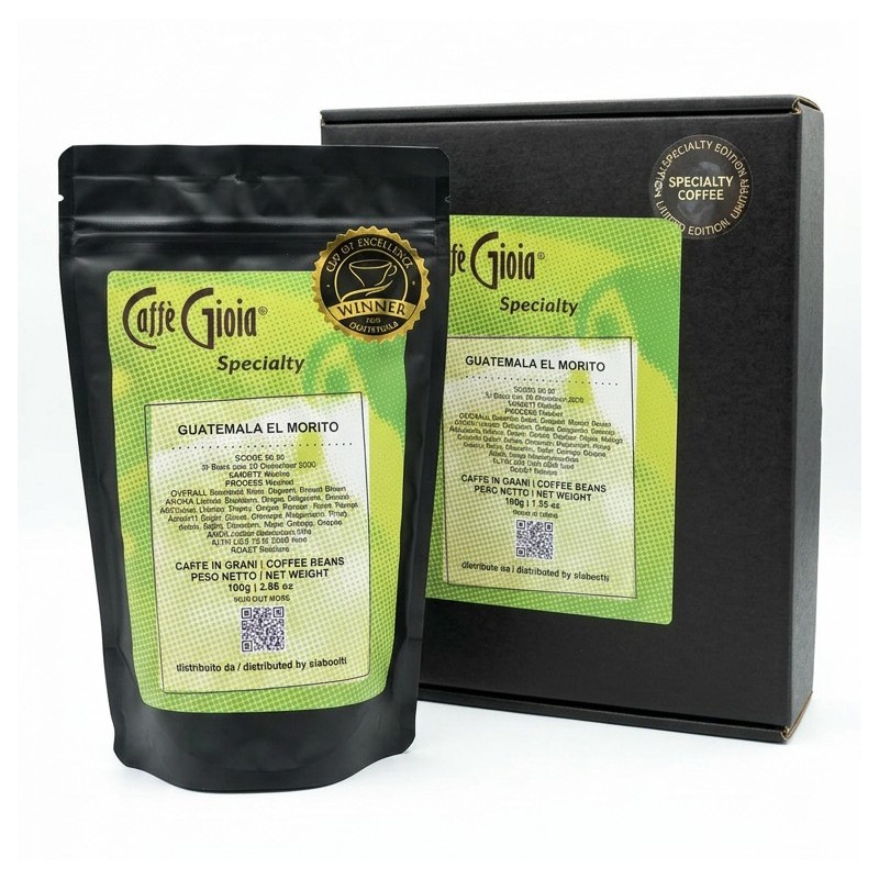 WINNER CUP OF EXCELLENCE 2025 GUATEMALA EL MORITO CAFFE' TOSTATO IN GRANI 100G